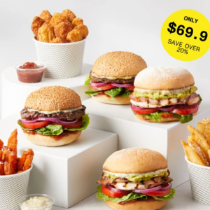 Grill'd Burgers Tea Tree Plaza Famished Family Bundle Deal