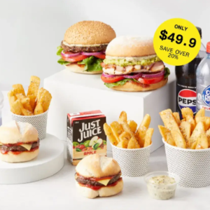 Grill'd Burgers Tea Tree Plaza Mini Me Bundle Deal