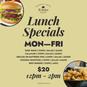 The Red Brick Hotel Lunch Specials