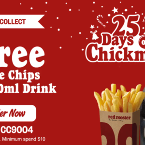 Red Rooster Queens Plaza CBD Free Chips And 600ml Drink