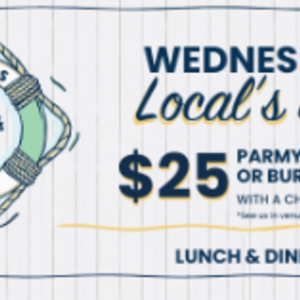 The Plough Inn Locals Day Parmi, Steak or Burrito Bowl