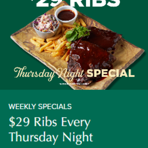 The Glen Hotel Ribs Thursday