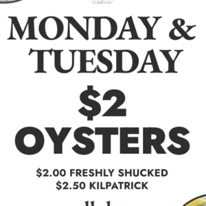 The Red Brick Hotel All Day Oyster Special