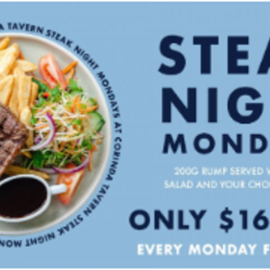 The Corinda Tavern Steak Night Mondays