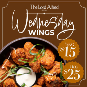 The Lord Alfred Hotel Wednesday Wings