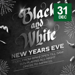 Black And White New Years Eve Event