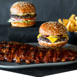 Ribs  Burgers Is Offering a $9.90 Small Ribs Combo Online