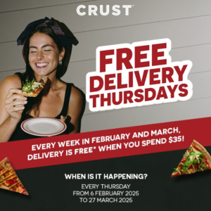 Crust Pizza is currently offering a fantastic promotion